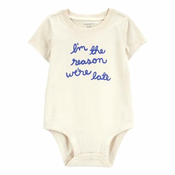 Body de Manga Corta Carters para Bebé 12M