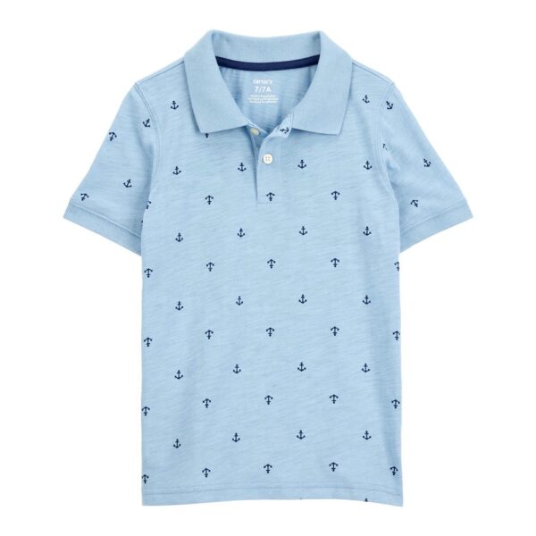 Polo de ancla para niño - Azul