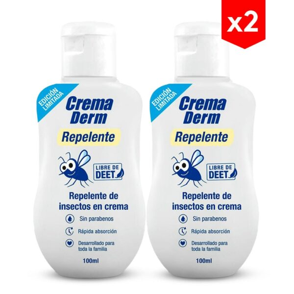 Crema Derm Repelente x 100ml combo x2