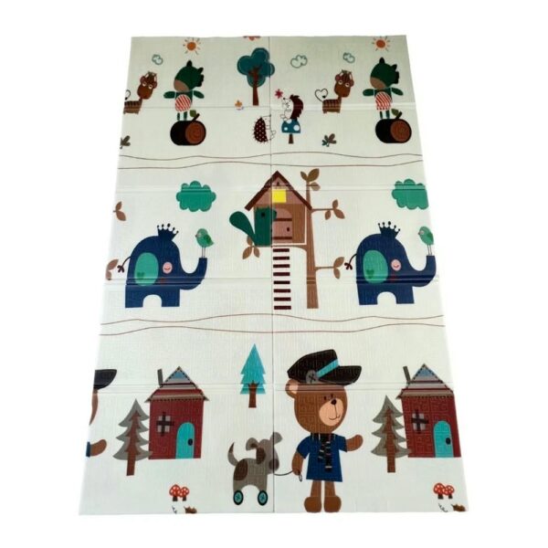 Alfombra de Gateo 180x200 Elefantes- Leones Creciendo juntos