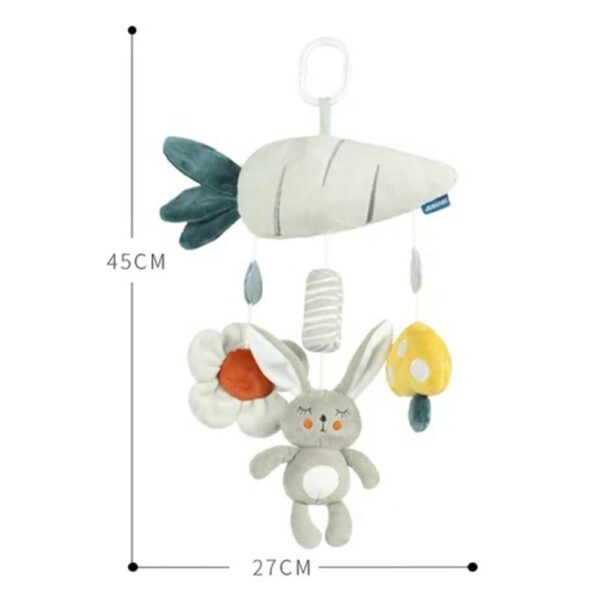 Juguete móvil De Cuna Conejo- Zanahoria Creciendo Juntos medidas