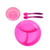 Set Genial de 5 piezas Platos + Cucharas 5M+ Fucsia