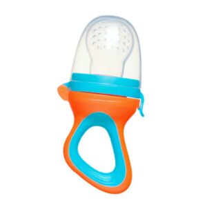 Alimentador de frutas Genial (Chupa Frutas) +6m Celeste - Naranja