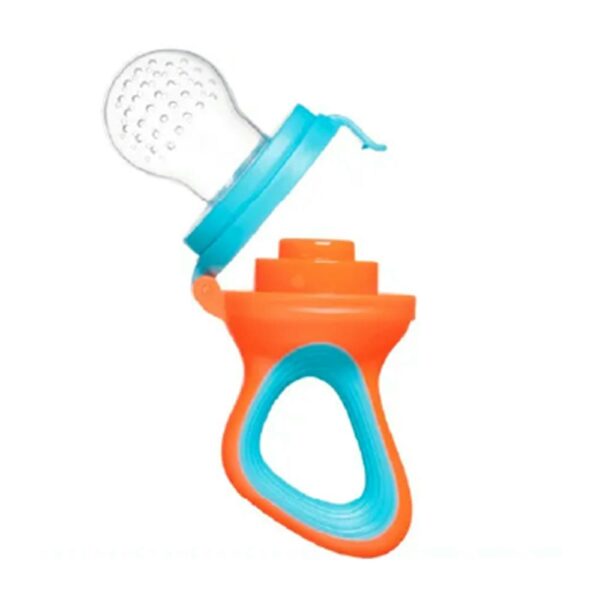 Alimentador de frutas Genial (Chupa Frutas) +6m Celeste - Naranja abierto