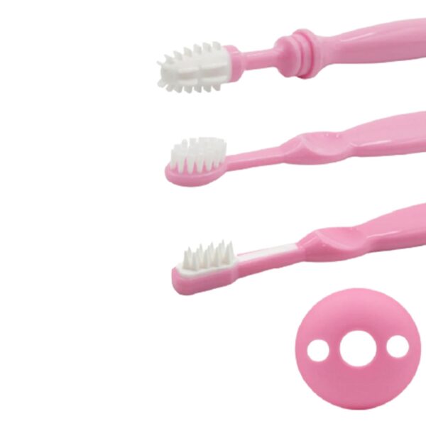 Set de Cepillos de Entrenamiento Genial 3 en 1 6M+ Rosa piezas