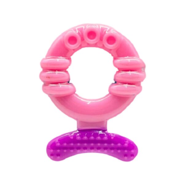 Mordedor de Silicona Genial 6M+ pez Rosa - Morado