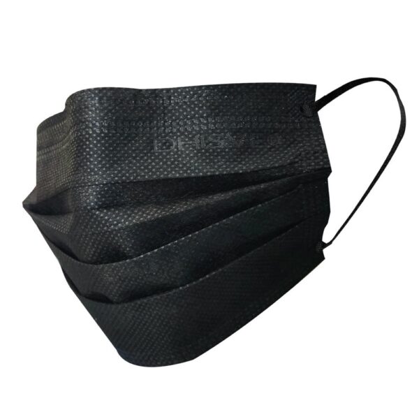 Mascarilla Quirúrgica Negra para Adulto x 50