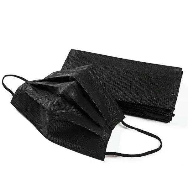 Mascarilla Quirúrgica Negra para Adulto x 50 negra