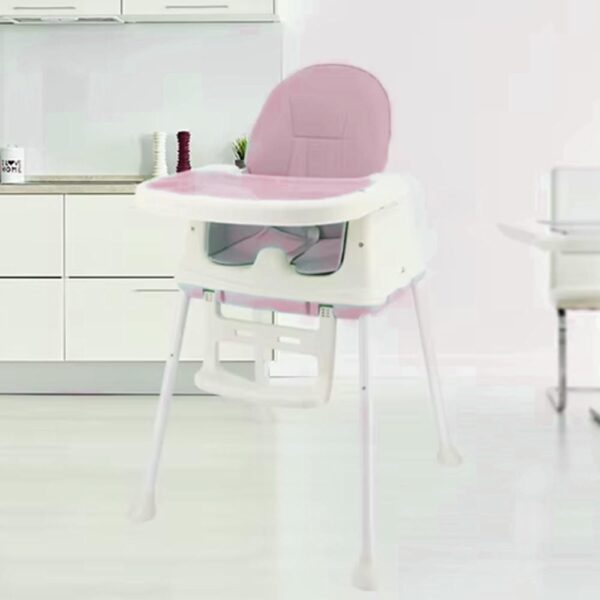 Silla De Comer Isabella Rosada Con Ruedas Y Reposa Pies Úpale nuevo 3