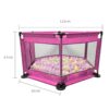 Corral para bebés Hexagonal Rosado Prime medidas