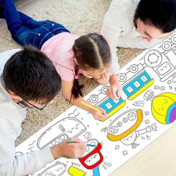 Rollo de Dibujos para Niños o Papel para Colorear Sirenas 500cm 3años+ Prime diseños