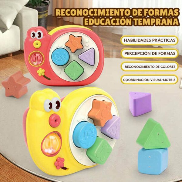Juego Didáctico de Caracol Amarillo Gancibaby formas
