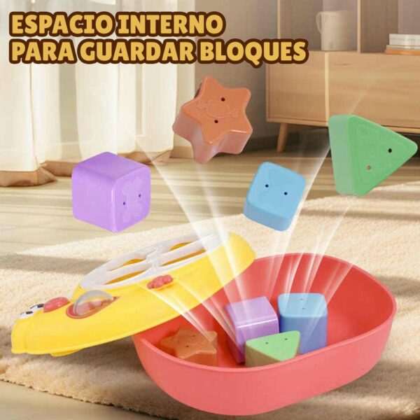 Juego Didáctico de Caracol Amarillo Gancibaby espacio interno