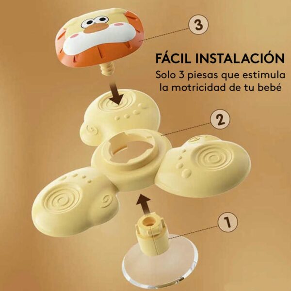 Spinner x3 Animales 18M+ Gancibaby instalación