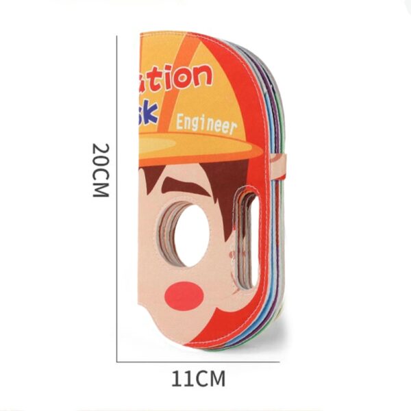 Profesiones Libro Didáctico Facemask 18M+ Gancibaby medidas