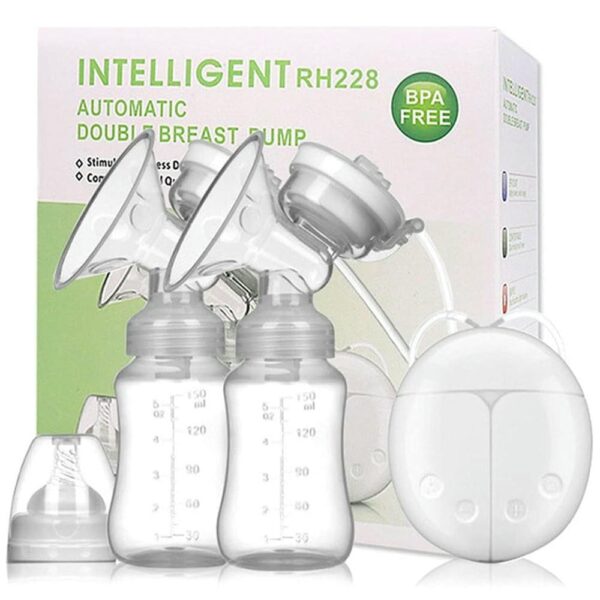 Extractor Eléctrico de Leche Doble Rosado Baby Land caja