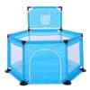 Corral Hexagonal Con Cesta De Baloncesto 125x61x62cm Azul Prime