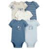 Set de 5 piezas Carters body manga corta panda 24 m