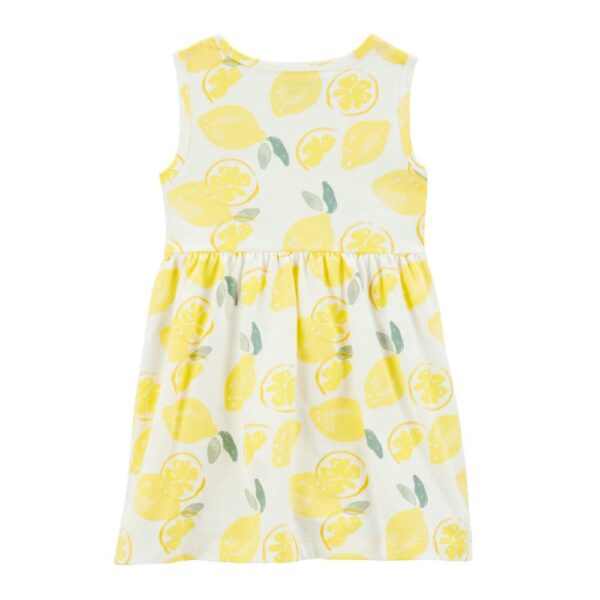 Vestido de Tirantes Blanco/Amarillo Carters Limón 2T de atrás