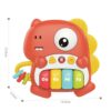 Piano Musical para Bebés Dino Rojo Úpale medidas