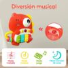 Piano Musical para Bebés Dino Rojo Úpale modos de uso