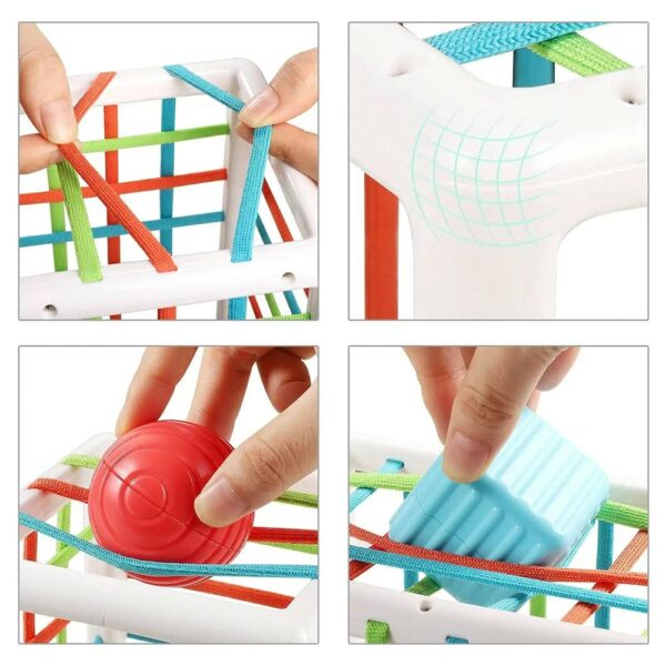 Juguete Cubo Encajable De Formas Geométricas Úpale partes