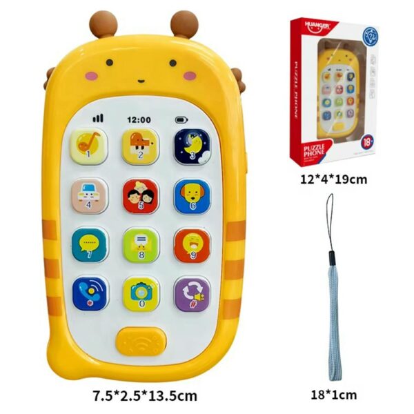 Juguete Teléfono Musical Abeja Úpale medidas