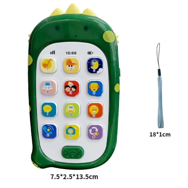 Juguete Teléfono Musical Dinosaurio Úpale medidas