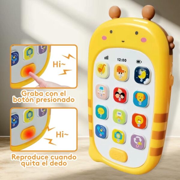Juguete Teléfono Musical Conejo Úpale uso botones