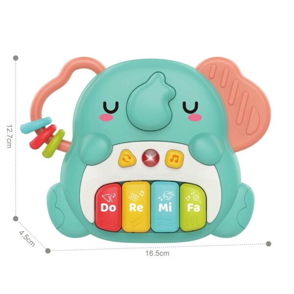 Juguete Piano Elefante Musical Úpale medidas