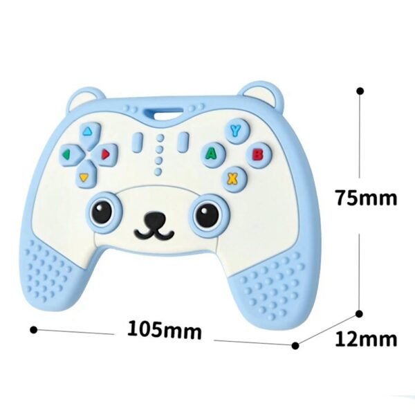 Set Masticador Para Bebes Palanca De Play + Control Remoto Celeste Úpale medida palanca