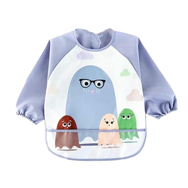 Babero Mangas Largas Lila de 2 a 4 Años Úpale