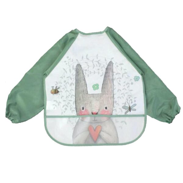 Babero Mangas Largas Verde de 2 a 4 Años Úpale