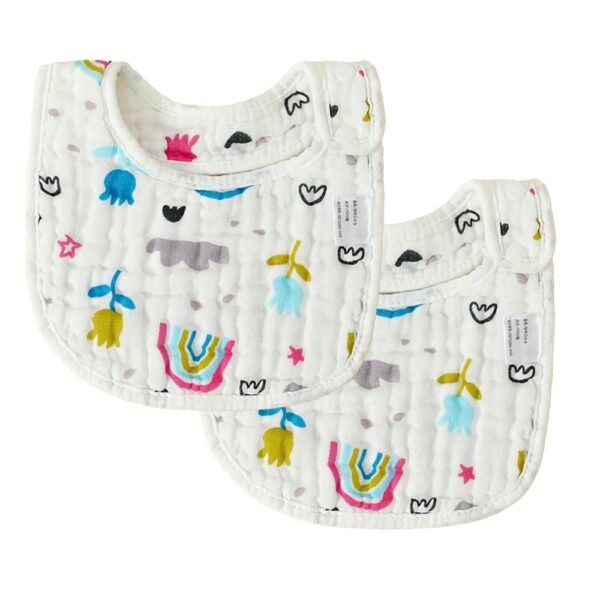 Babero De Tela Pack x2 Arcoíris Úpale