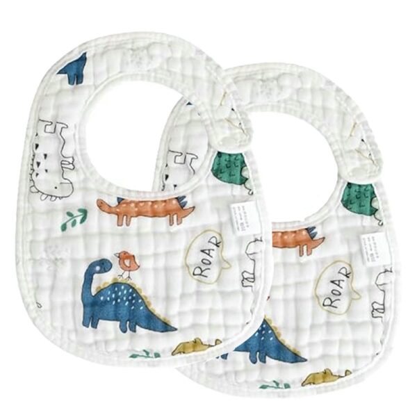 Babero De Tela Pack x2 Dinosaurio รpale