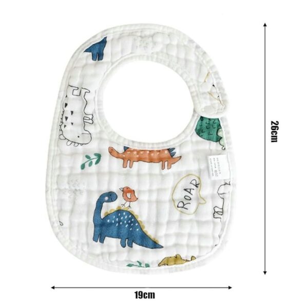Babero De Tela Pack x2 Dinosaurio รpale medidas