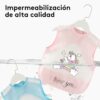 Babero Impermeable Sin Mangas Dino Azul Úpale resistencia