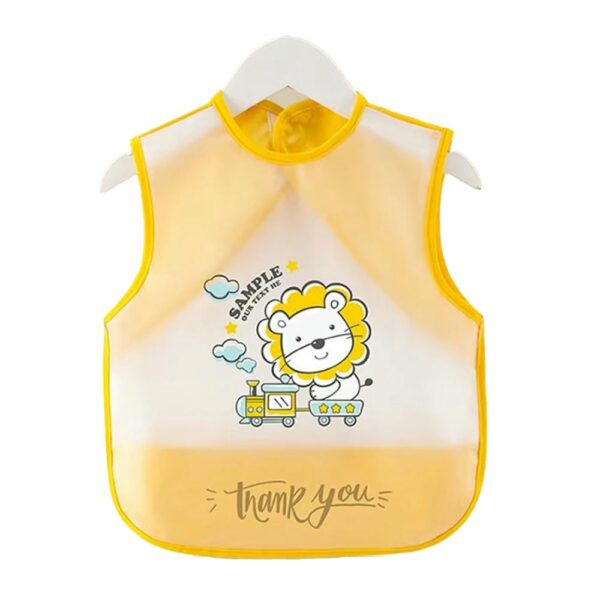 Babero Impermeable Sin Mangas León Amarillo Úpale