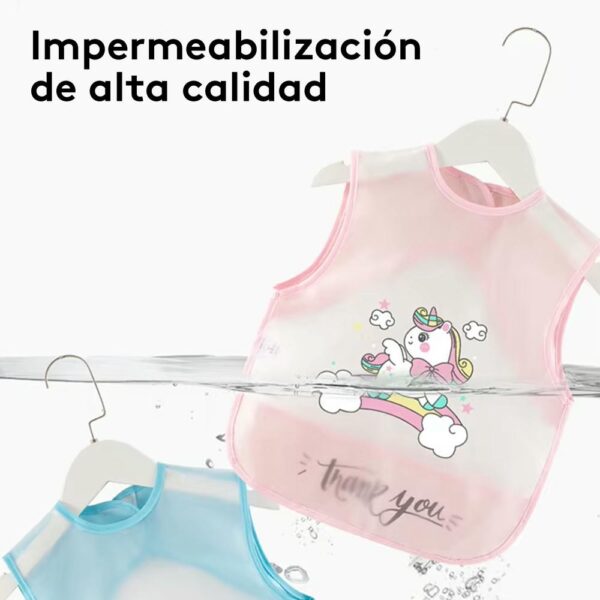 Babero Impermeable Sin Mangas León Amarillo Úpale resistencia