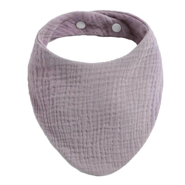 Babero De Tela Bandana Lila Úpale