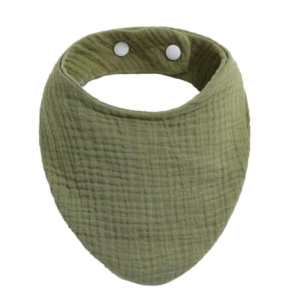 Babero De Tela Bandana Verde Úpale