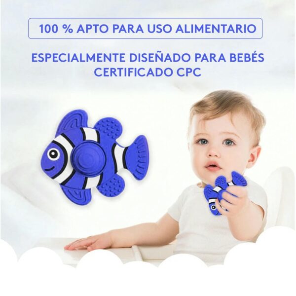 Masticador para bebés Pez Azul Oscuro Úpale material