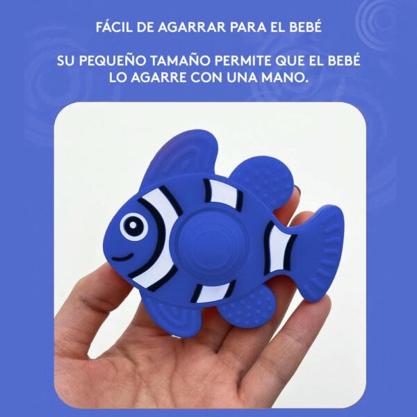 Masticador para bebés Pez Azul Oscuro Úpale propiedades