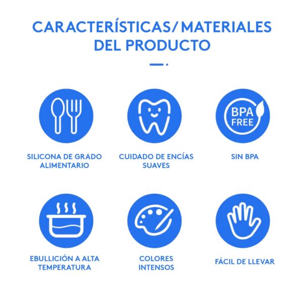 Masticador para bebés Pez Azul Oscuro Úpale características