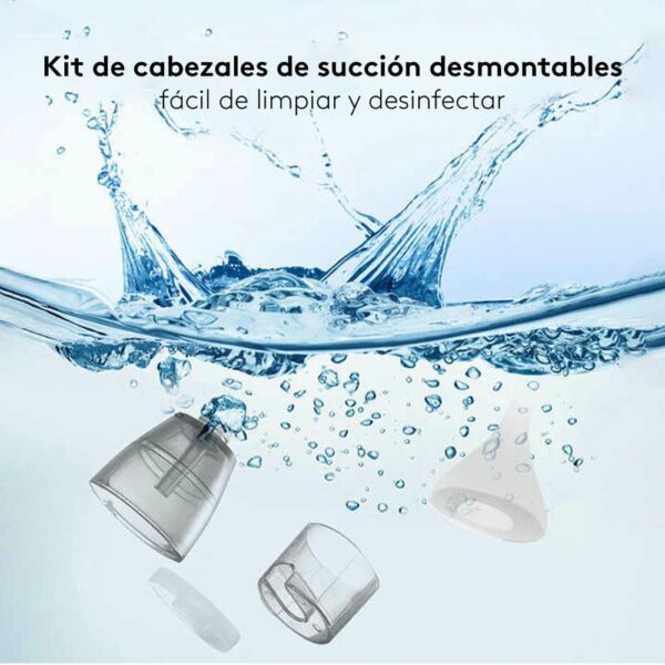 Aspirador Nasal Eléctrico Para Niños Blanco Úpale partes