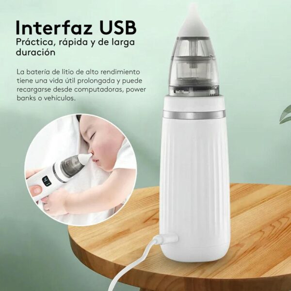 Aspirador Nasal Eléctrico Para Niños Blanco Úpale uso