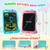 Tablet Para Niños LCD Multicolor 23x16cm Rosa Úpale dimensiones