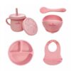 Set de Alimentación Completo de Silicón Genial 6M+ Rosado piezas