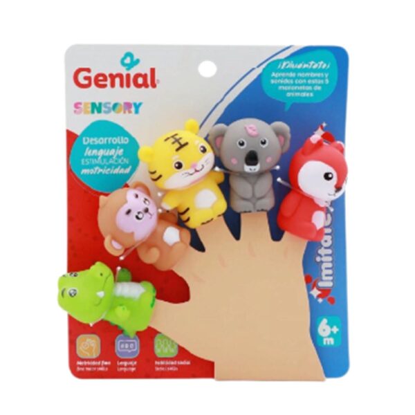 Marioneta de Dedos Genial 6m+ Animales