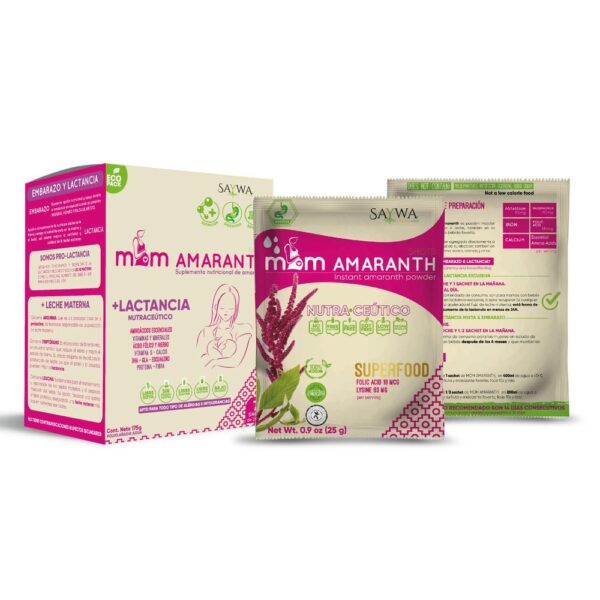 Mom Amaranth 175g Suplemento Nutricional contenido